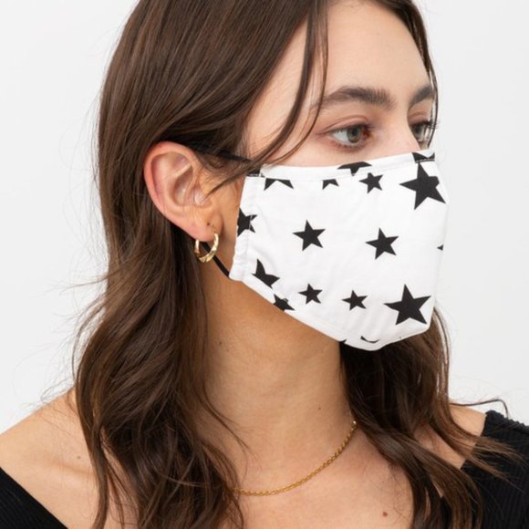 White Star Reusable 3Layer Filter Pocket Face Mask - Picture 4 of 8